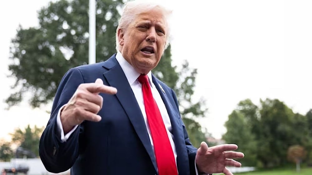 الرئيس الأمريكي دونالد ترامب يتحدث من داخل البيت الأبيض في واشنطن . الولايات المتحدة الأميركية. 30 أيلول/سبتمبر 2025. (البيت الأبيض)