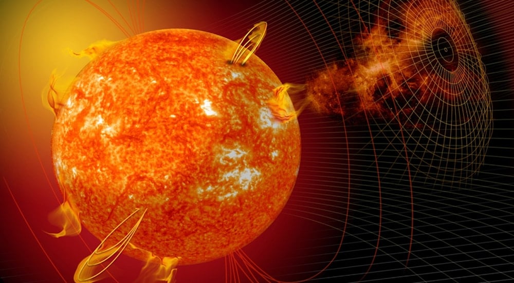 سحابتان من البلازما الشمسية ستغطيان الأرض