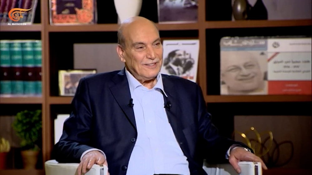 الأمين العام للمؤتمر القومي العربي ماهر الطاهر خلال مقابلة مع الميادين