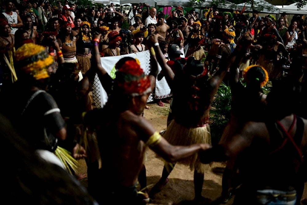 تظاهرة للسكان الأصليين في البرازيل 