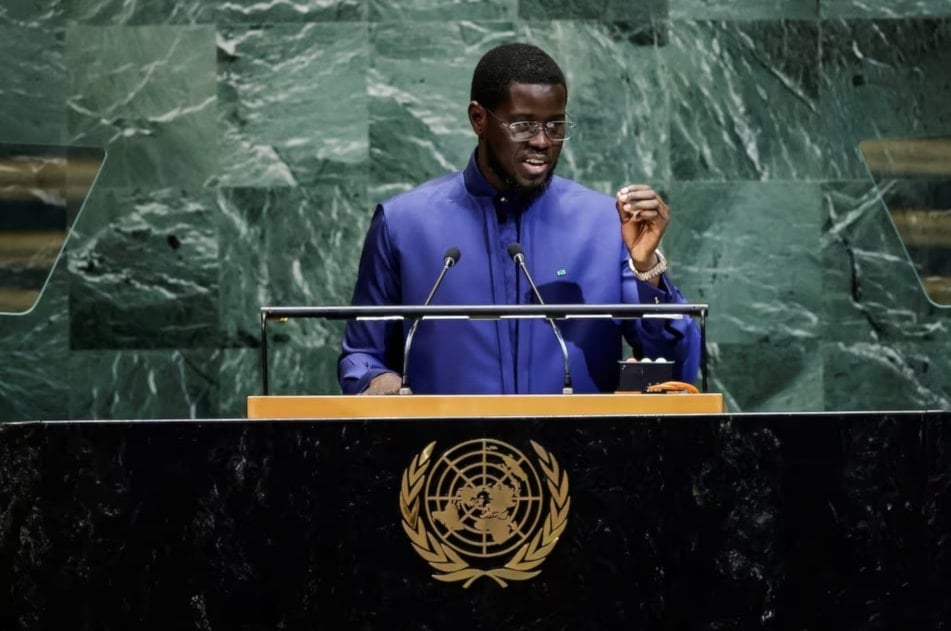 الرئيس السنغالي باسيرو ديوماي فايي في كلمة أمام الجمعية العامة للأمم المتحدة