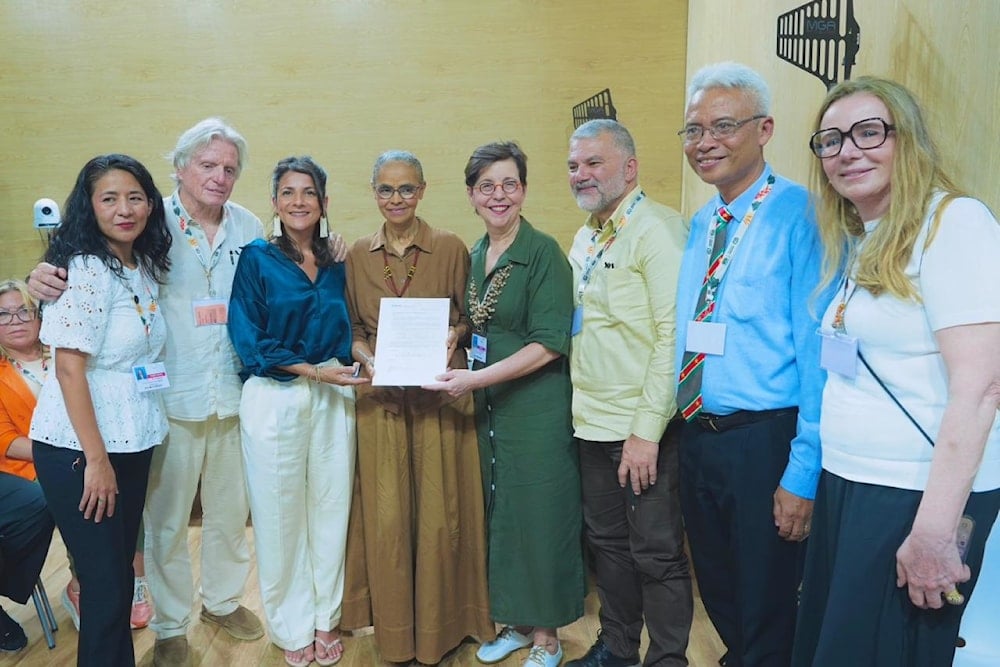   خلال  الإعلان عن خبر خلوّ الغابات من النفط  (GOV.CO)