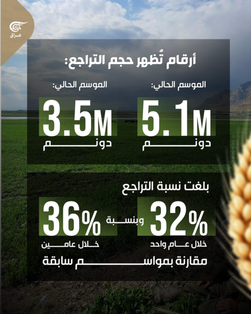 تقليص الخطة الزراعية الشتوية في العراق بنسبة تتجاوز الثلث