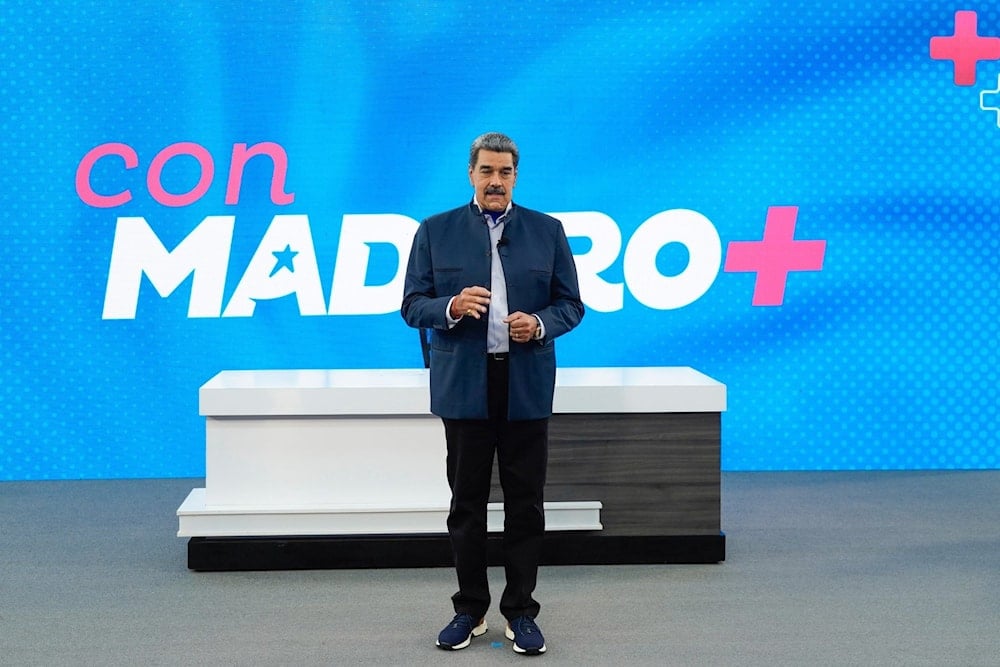 الرئيس الفنزويلي نيكولاس مادورو خلال برنامجه 