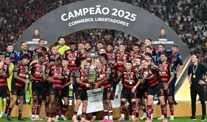 فلامنغو يتوج بلقب كوبا ليبرتادوريس الرابع ويثأر من بالميراس