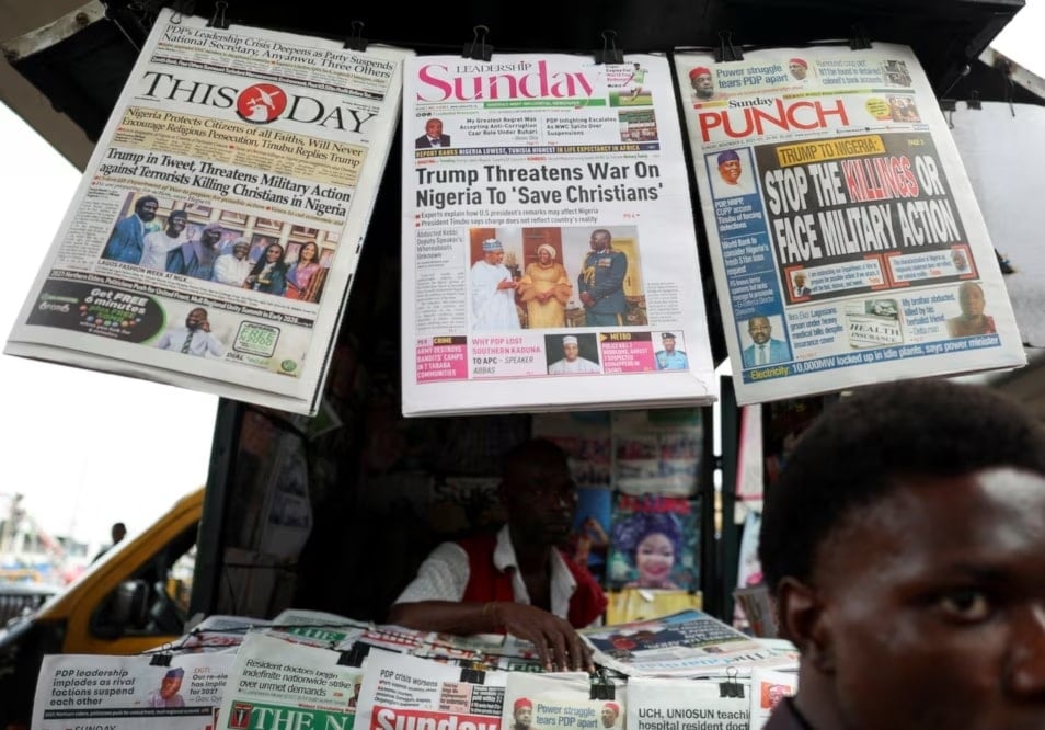 عدد من الصحف الورقية في نيجيريا