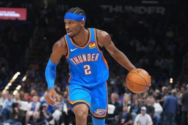 شاي غيلغيوس أفضل مسجّل في أوكلاهوما والمباراة (أسوشييتد برس)