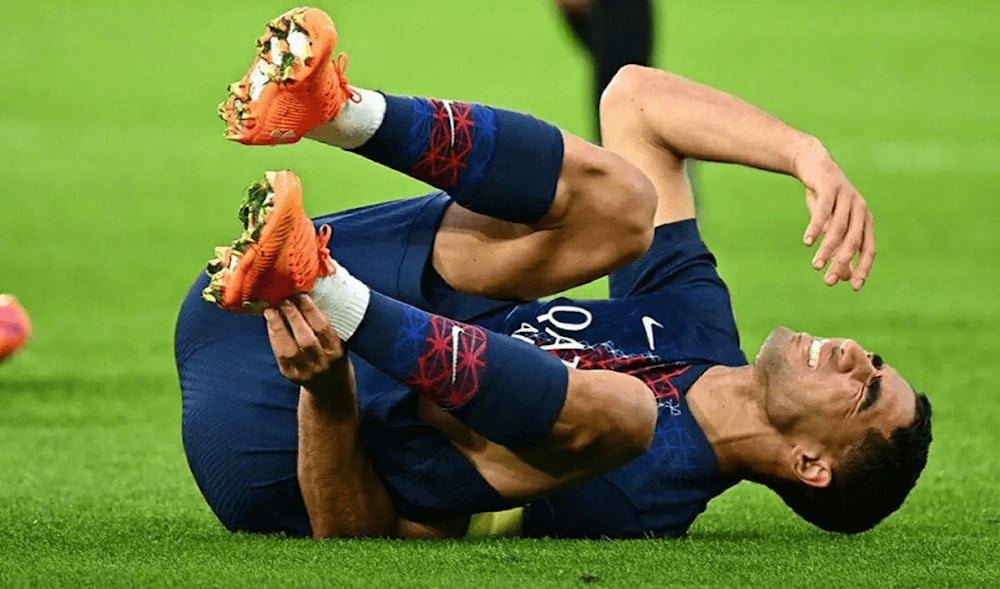 باريس سان جيرمان يعلن إصابة أشرف حكيمي