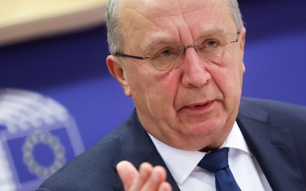 مفوض الدفاع والفضاء الأوروبي، أندريوس كوبيليوس، في جلسة استماع للجنة الأمن والدفاع في البرلمان الأوروبي. بروكسل. 6 تشرين الثاني/نوفمبر. (شاترستوك)