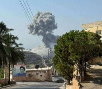 من العدوان الإسرائيلي على جنوبي لبنان يوم الخميس (إعلام لبناني)