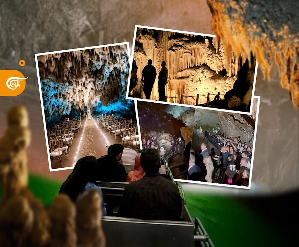 ما أثر حفل الزفاف على تكوين مغارة جعيتا؟