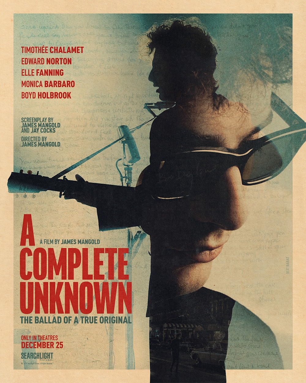 A complete unknown: الملصق