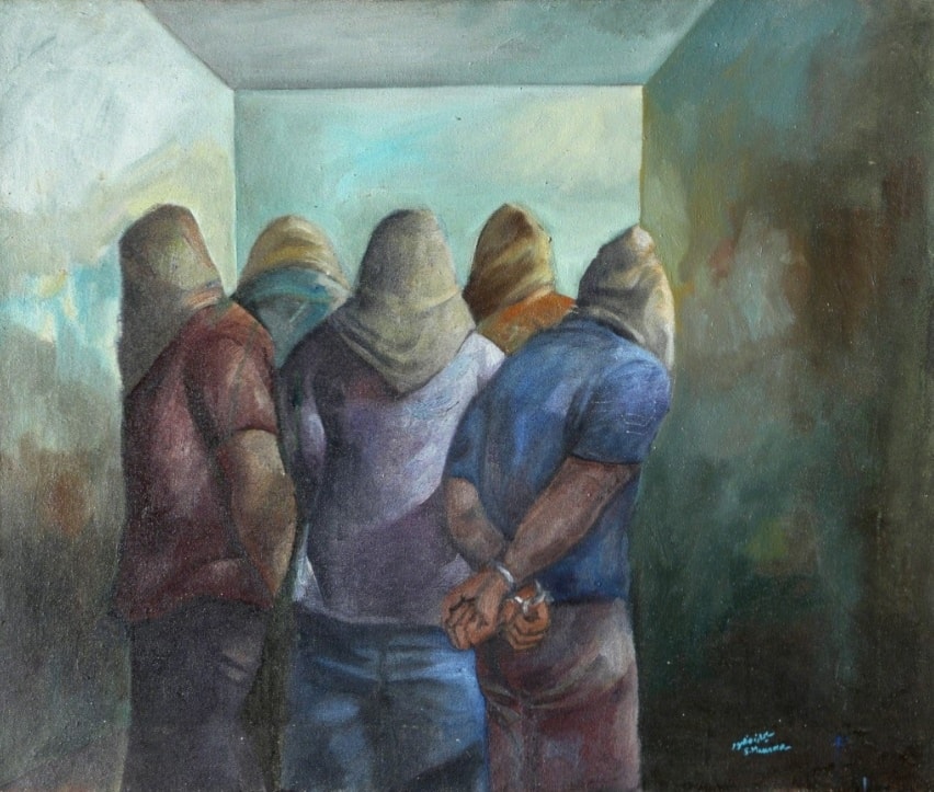 سليمان منصور، لوحة بعنوان 