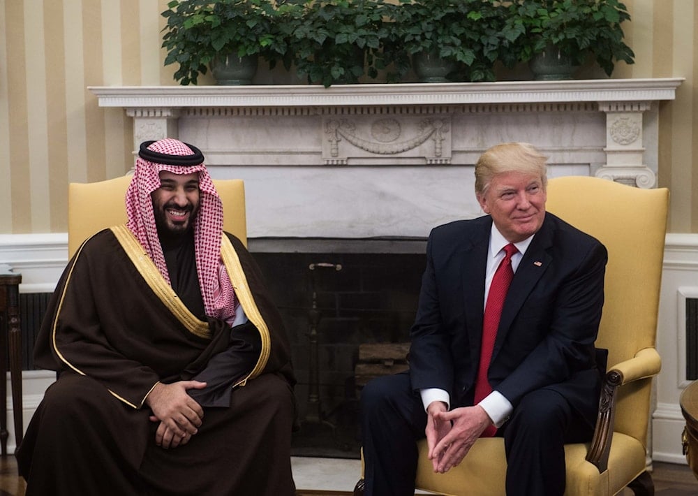 الرئيس الأميركي دونالد ترامب وولي العهد السعودي محمد بن سلمان (وكالات)