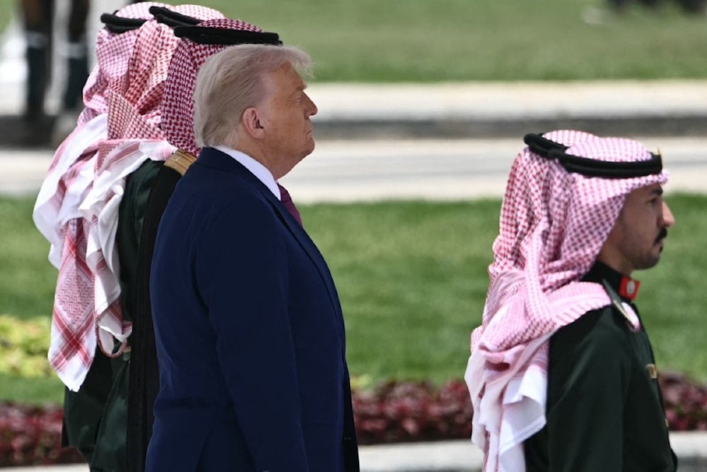 الرئيس الأميركي، دونالد ترامب، في الرياض، الثلاثاء 13 أيار/مايو 2025 (أ ف ب)