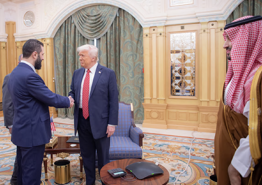 ترامب يلتقي بالشرع في السعودية