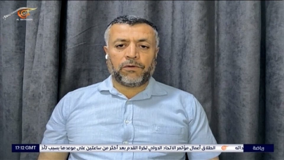 القيادي في حماس محمود مرداوي في تصريح للميادين. 17 أيار/مايو 2025. (الميادين نت)