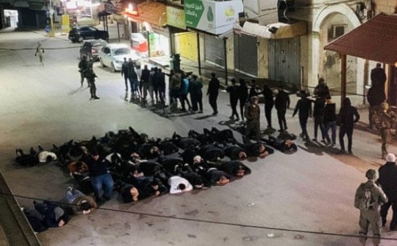 من اعتقال فلسطينيين شرقي القليلة في الضفة الغربية (أرشيفية)