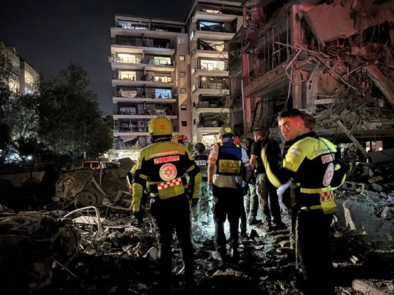 من آثار الدمار في مبانٍ في 