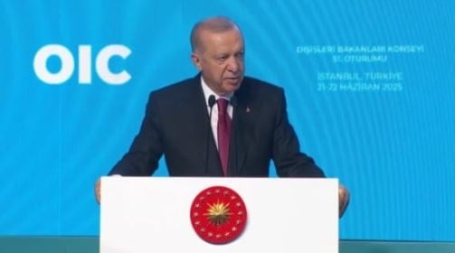 إردوغان خلال كلمته في الدورة الـ51 لمجلس وزراء خارجية منظمة التعاون الإسلامي المنعقدة في إسطنبول