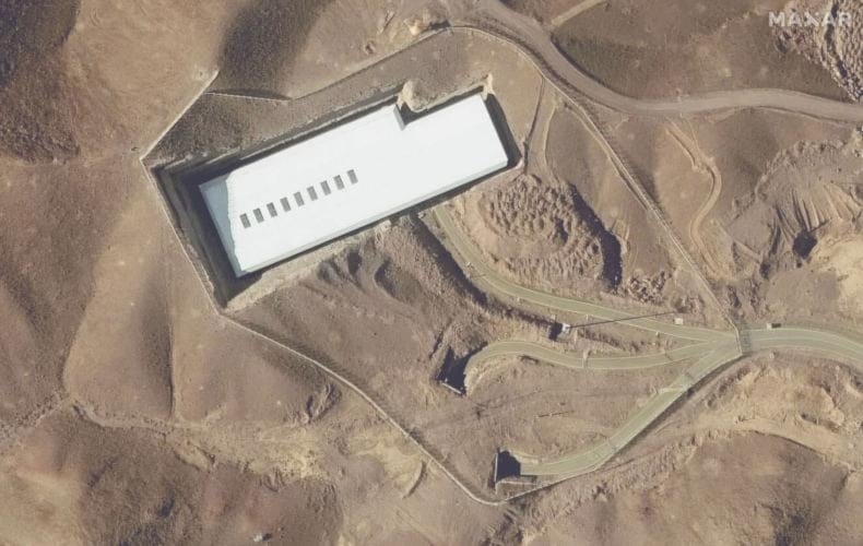 صورة ملتقطة من الأقمار الصناعية لمنشأة فوردرو. مدينة قم. 24 كانون الثاني/يناير 2025 (وكالات))