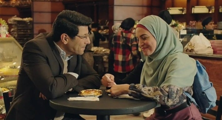 إياد نصار وريهام عبد الغفور في لقطة من مسلسل 