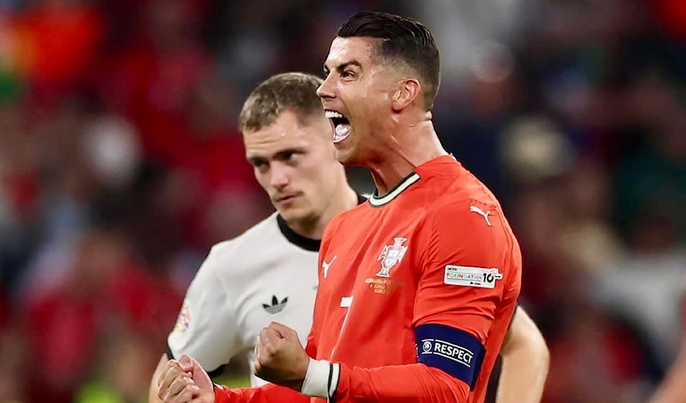 رد فعل رونالدو على هتاف جمهور ألمانيا باسم ميسي (فيديو)