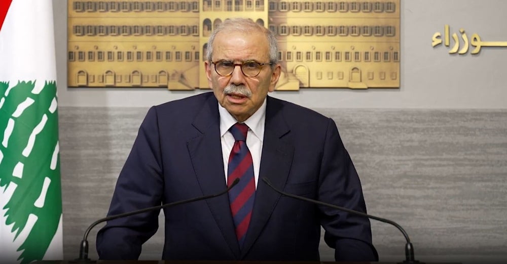 نواف سلام خلال المؤتمر الصحافي الذي عقده الخميس، لمناسبة مرور 100 يوم على توليه رئاسة الحكومة اللبنانية