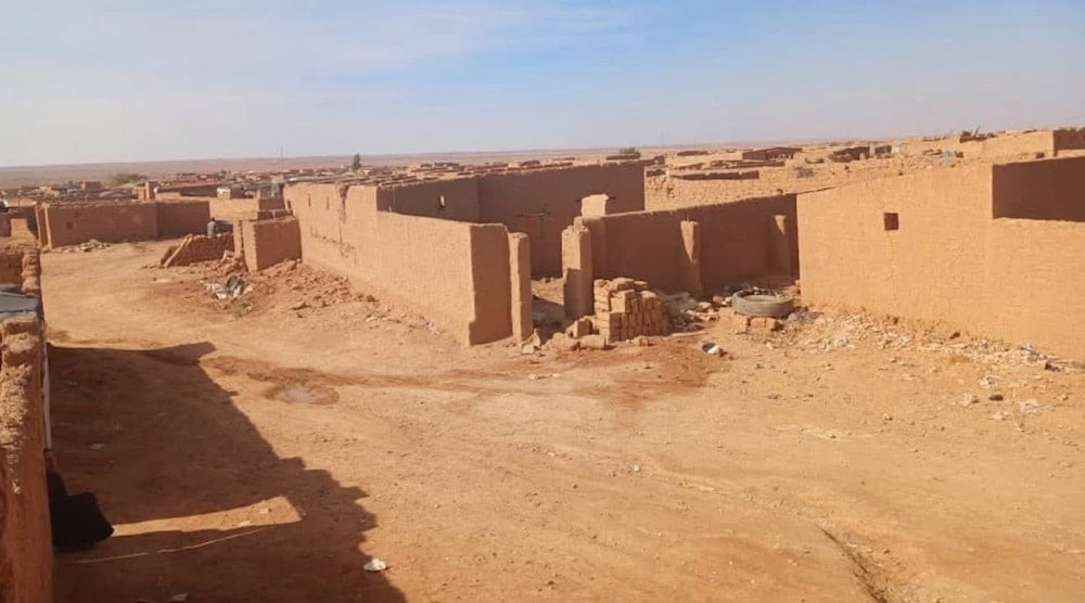 مخيم الركبان للنازحين عند الحدود السورية الأردنية