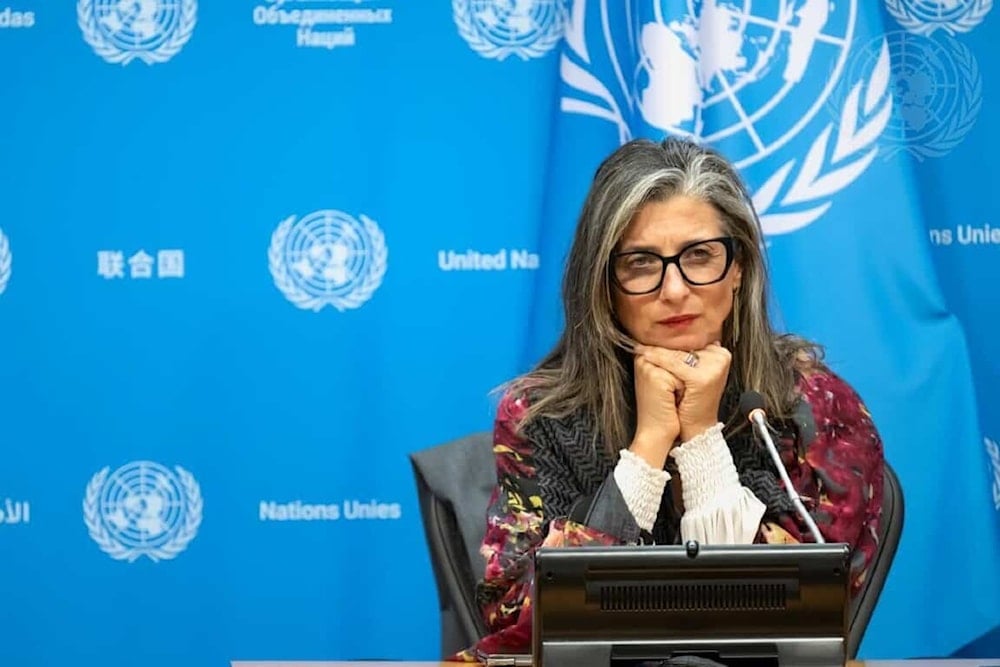 المقررة الخاصة المعنية بحالة حقوق الإنسان في الأراضي الفلسطينية المحتلة فرانشيسكا ألبانيز
