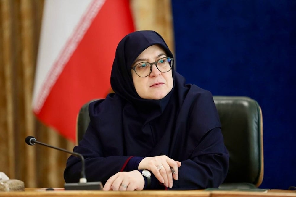 المتحدثة باسم الحكومة الإيرانية فاطمة مهاجراني (أرشيف)