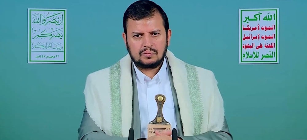 قائد حركة أنصار الله السيد عبد الملك الحوثي في كلمة له يوم الجمعة في 17 تموز/يوليو 2025 (وكالات)