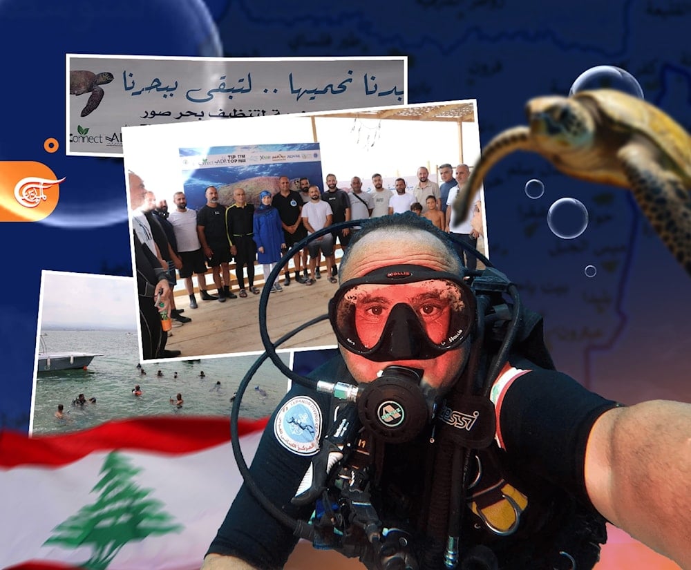 نظّم غواصو المركز اللبناني للغوص حملة تنظيف الأعماق من الشِباك التالف