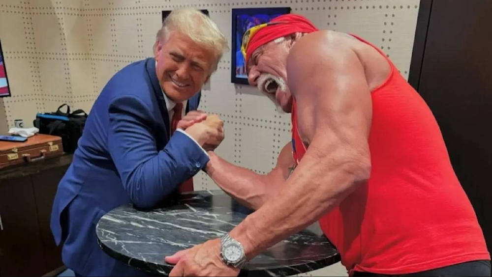 الرئيس الأميركي دونالد ترامب وهالك هوغان (صورة أرشيفية)
