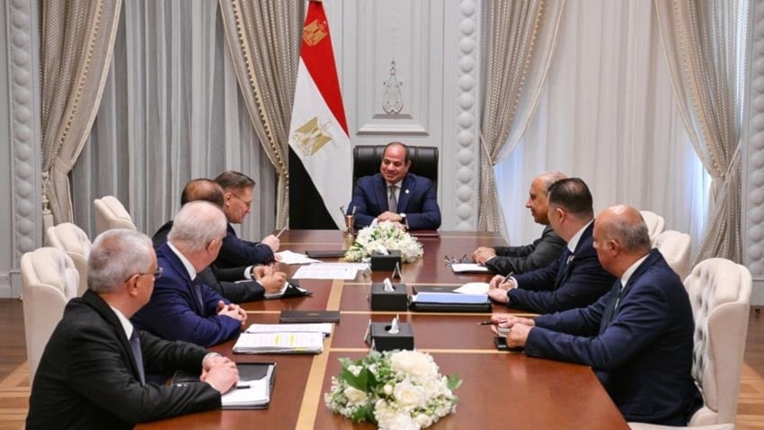 الرئيس المصري عبد الفتاح السيسي يلتقي في القاهرة مدير عام هيئة الدولة للطاقة النووية الروسية 