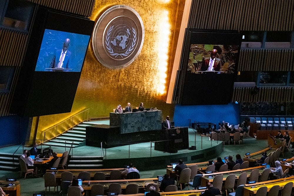 مؤتمر حول فلسطين وحل الدولتين في الأمم المتحدة، في 29 تموز/يوليو 2025، بمدينة نيويورك. 