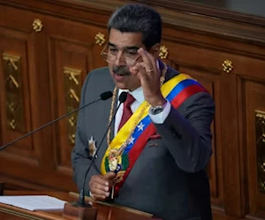 الرئيس الفنزويلي نيكولاس مادورو في القصر التشريعي الاتحادي في كاراكاس (أ ف ب) الرئيس الفنزويلي نيكولاس مادورو في القصر التشريعي الاتحادي في كاراكاس (أ ف ب)