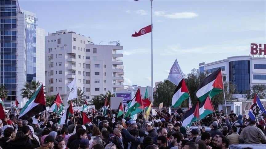 تونس: وقفة احتجاجية رفضاً للتطهير العرقي والتجويع في غزة