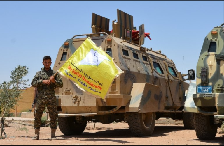 عناصر من قوات سوريا الديمقراطية (صورة أرشيفية)