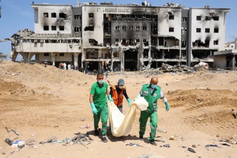 استهداف الإسرائيلي الواسع بحق مستشفى الشفاء في قطاع غزة