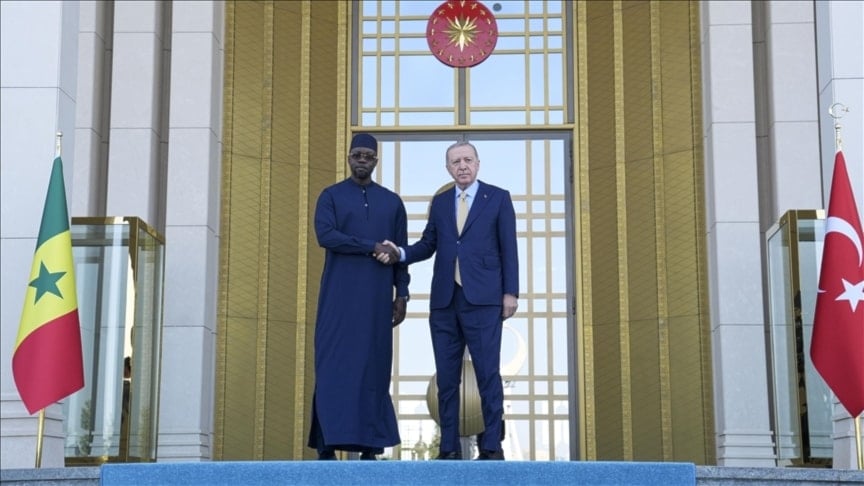 الرئيس التركي رجب طيب إردوغان يستقبل رئيس الوزراء السنغالي عثمان سونكو في أنقرة