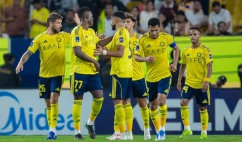 النصر السعودي يكتسح استقلال دوشنبه في دوري الأبطال الثاني