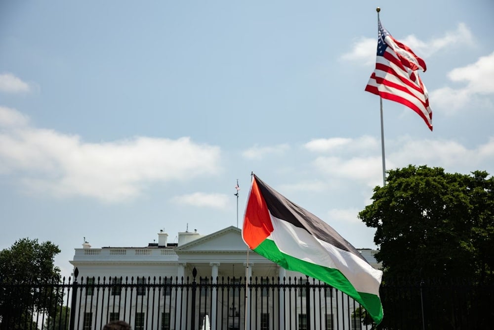 علم فلسطين يرفرف خارج البيت الأبيض في 28 حزيران/يونيو (واشنطن بوست)