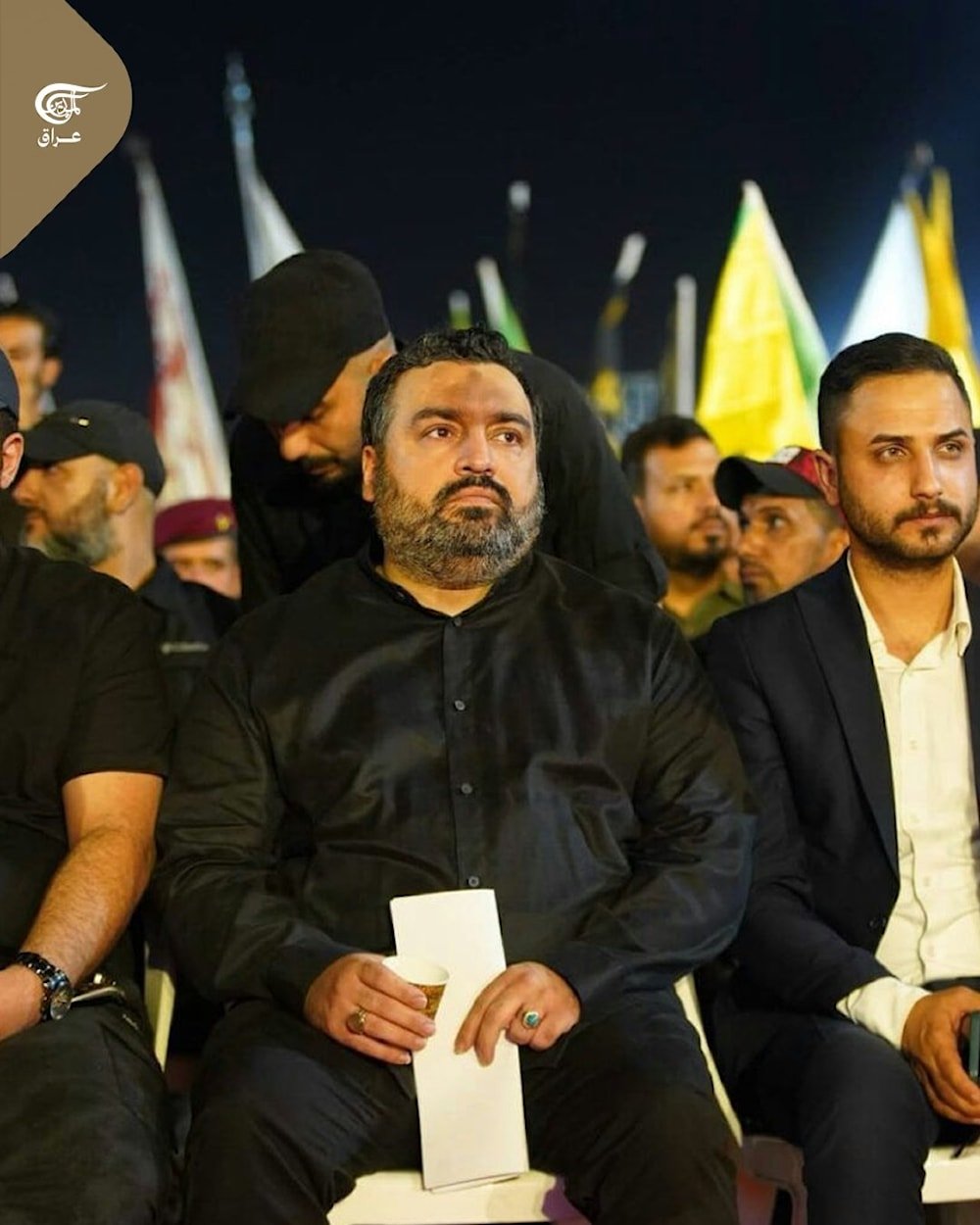 ⁨ ساحة التحرير وسط العاصمة ⁧‫#بغداد‬⁩ تغصّ بآلاف العراقيين في إحياء الذكرى السنوية الأولى لارتقاء السيد الأمة