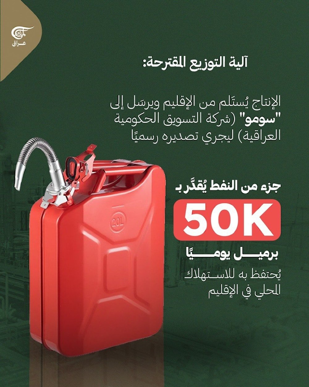 النفط العراقي في كردستان يعود بعد أكثر من عامين