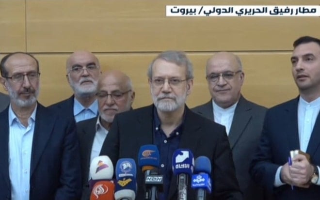 أمين المجلس الأعلى للأمن القومي الإيراني، علي لاريجاني