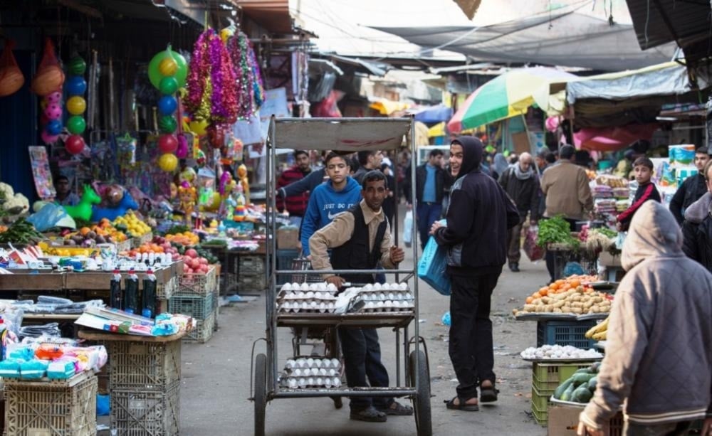 أحد الأسواق الفلسطينية في الضفة الغربية (أرشيفية)